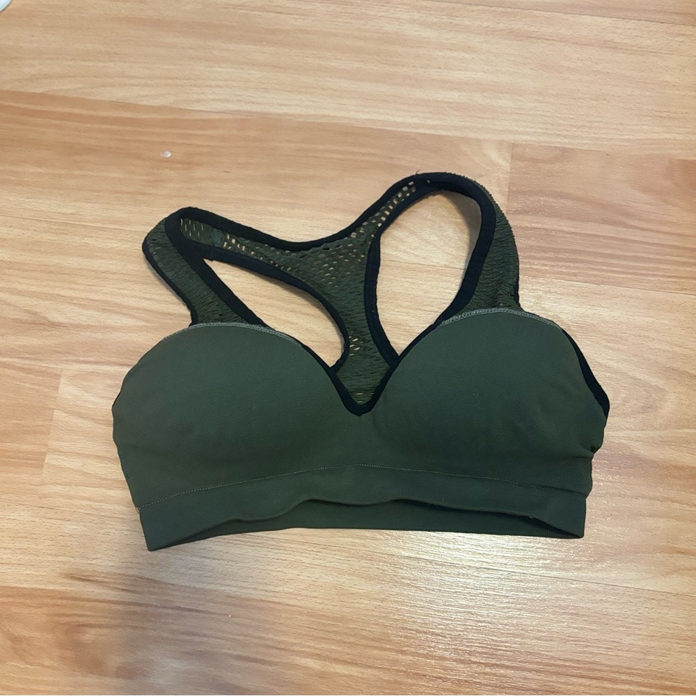 Victoria's Secret VS PINK Army Green Yoga Sports Bra